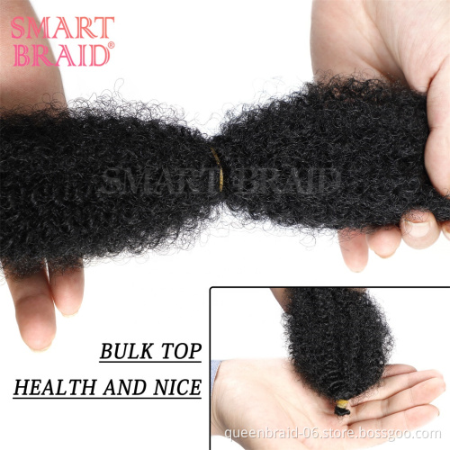 Short Afro Kinky Curly Crochet Braiding Synthetic Ombre Hair Extensions for African Women Braid